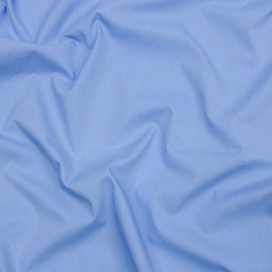 Powder Blue Soft Stretch Cotton Shirting | Mood Fabrics
