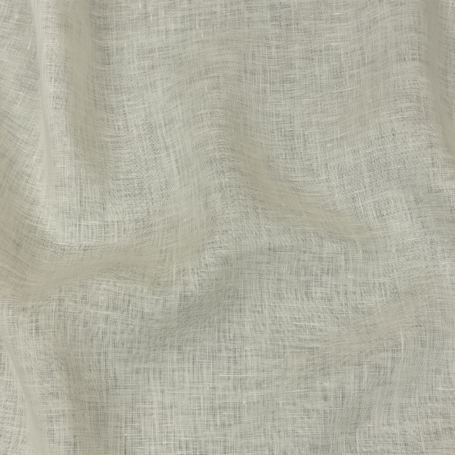 Famous Australian Designer Egret Lightweight Linen Woven | Mood Fabrics