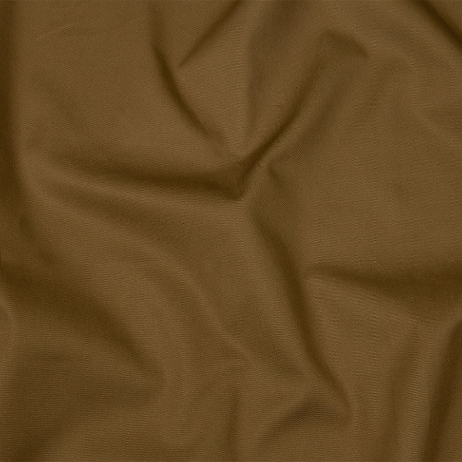 Famous Australian Designer Dark Sand Lightweight Cotton Twill | Mood Fabrics