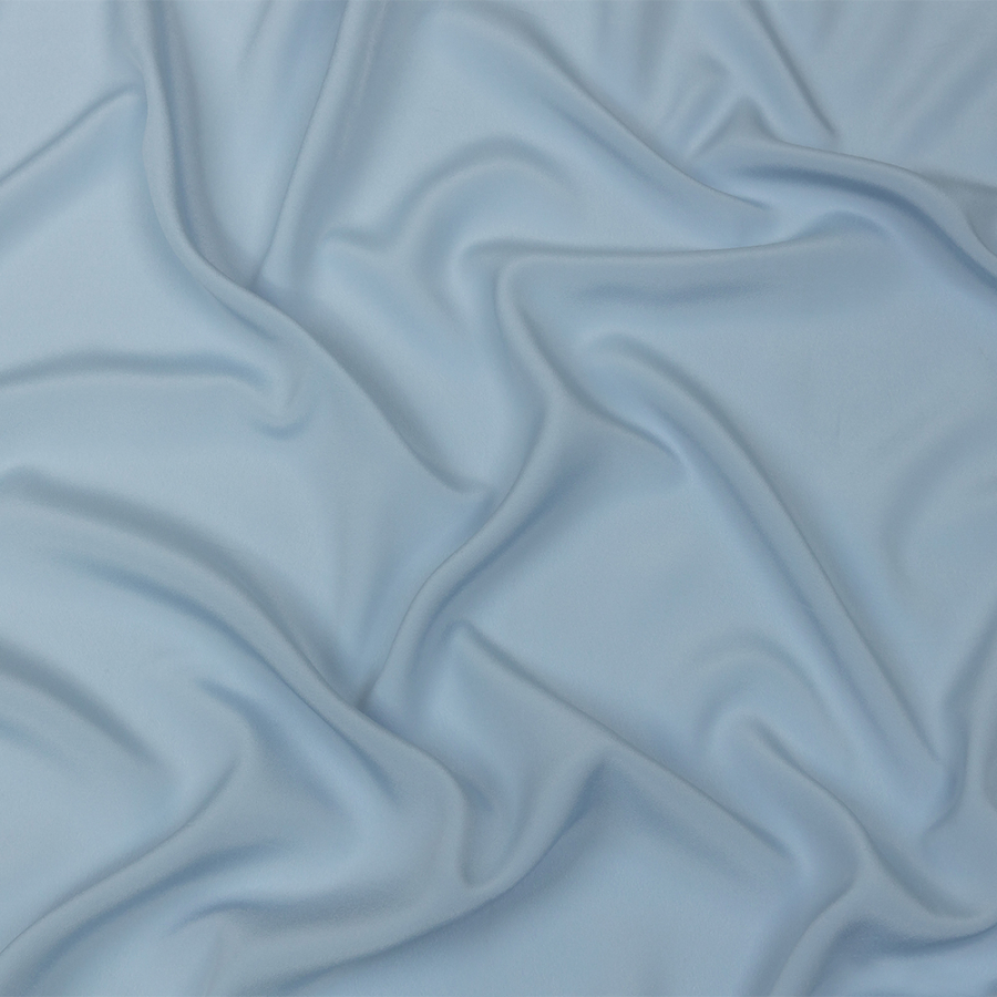 Famous Australian Designer Pastel Blue Polyester Crepe de Chine | Mood Fabrics