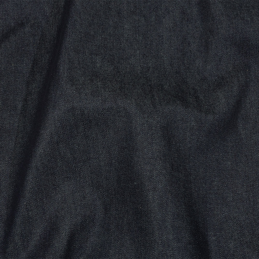 Balenciaga Italian Dark Navy Structural Cotton Denim Twill | Mood Fabrics