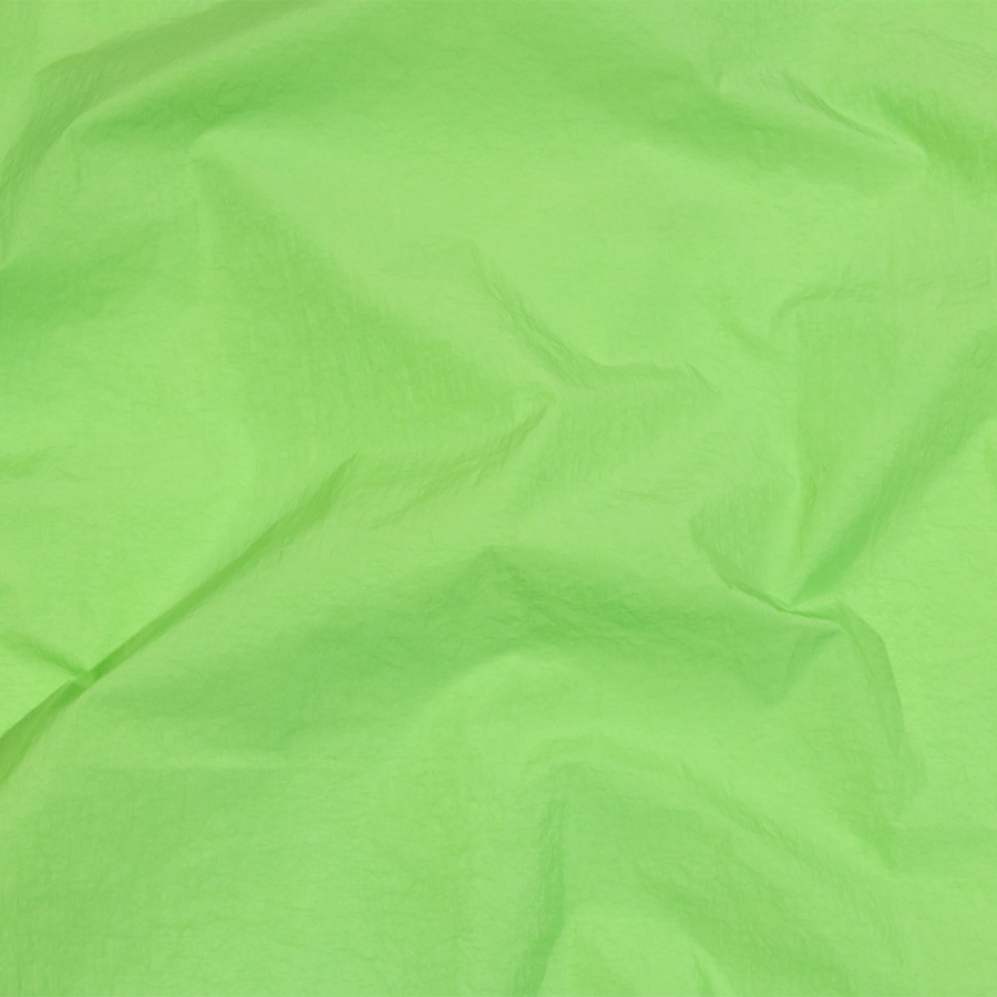 Balenciaga Italian Lime Crinkled Nylon | Mood Fabrics