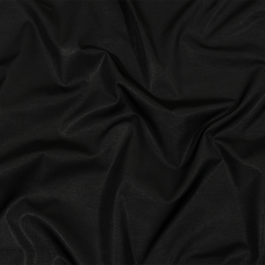 Balenciaga Italian Black Crisp Cotton Poplin | Mood Fabrics