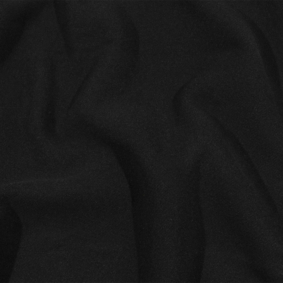 Balenciaga Italian Black Brushed Camel Hair Double Cloth Twill Coating | Mood Fabrics