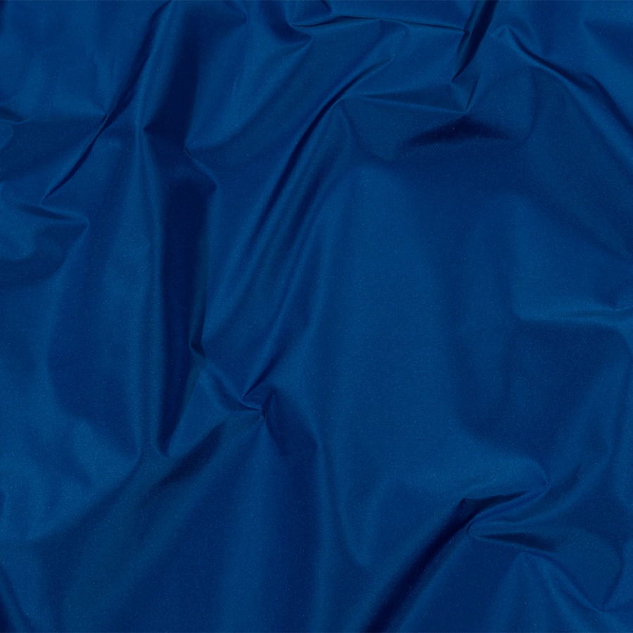 Balenciaga Italian Blue Polyester and Viscose Micro Faille | Mood Fabrics