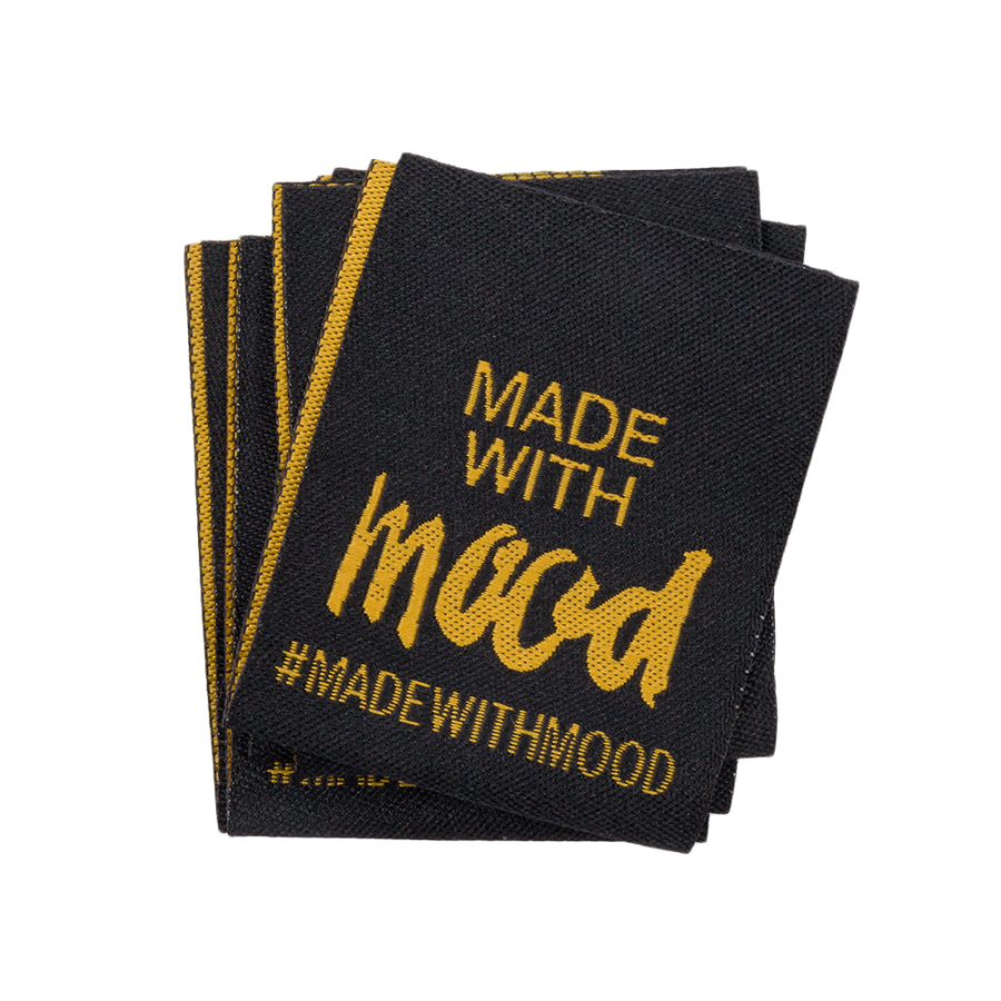 Made with Mood Sew-in Woven Labels - 25 Pieces | Mood Fabrics