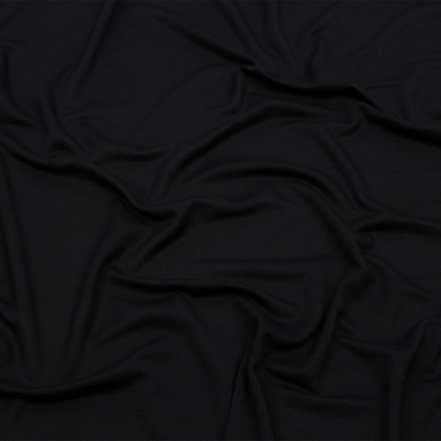 Black Stretch Rayon French Terry | Mood Fabrics