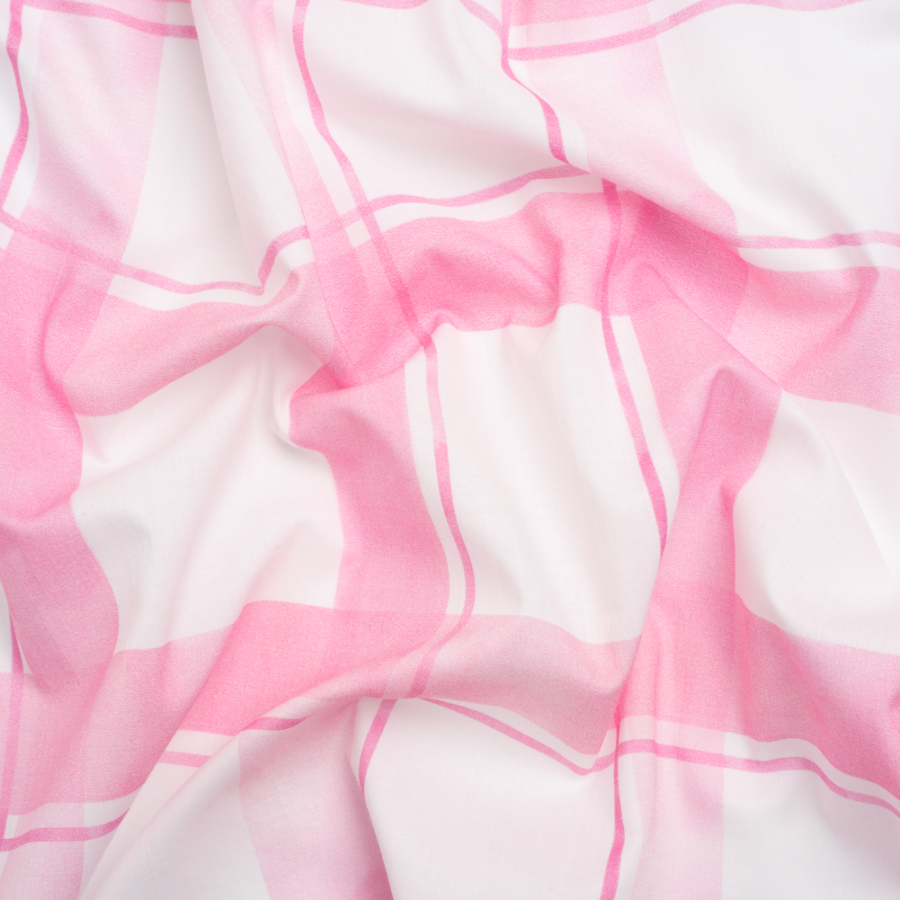 Mood Exclusive Pink A-Tisket, A-Tasket Cotton Voile | Mood Fabrics
