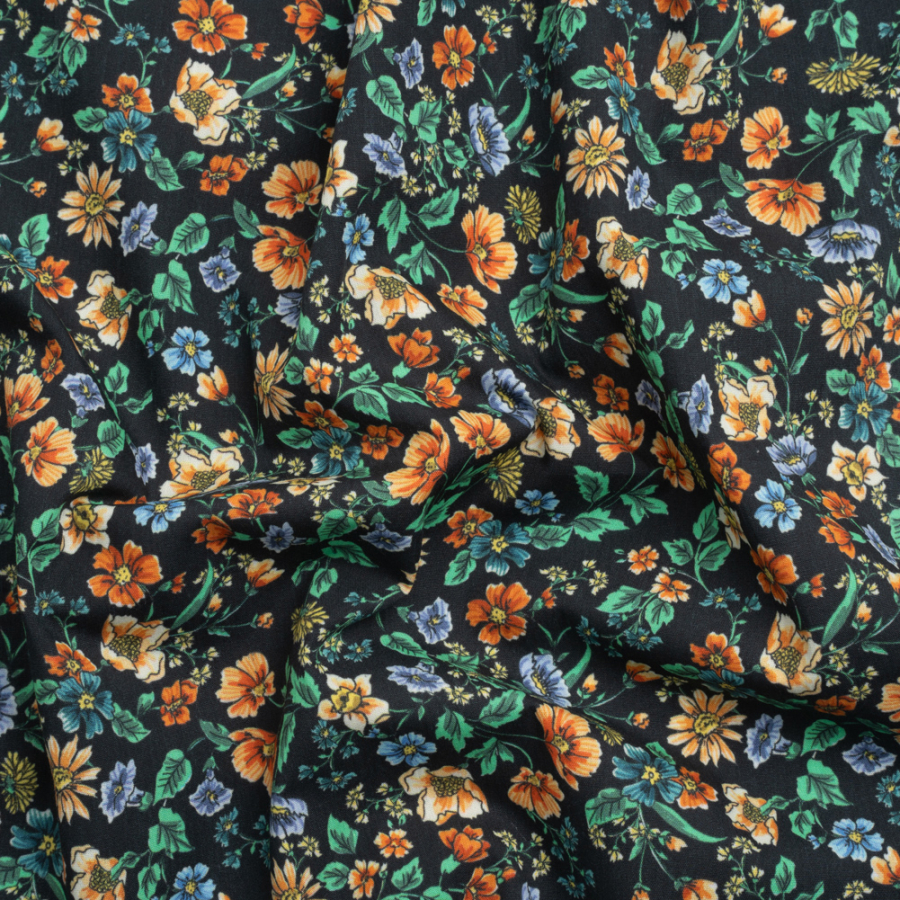 Mood Exclusive Picking Poppies Cotton Poplin | Mood Fabrics
