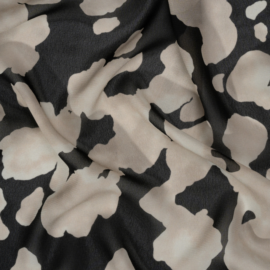 Mood Exclusive Black Clouded Kingdom Viscose Georgette | Mood Fabrics