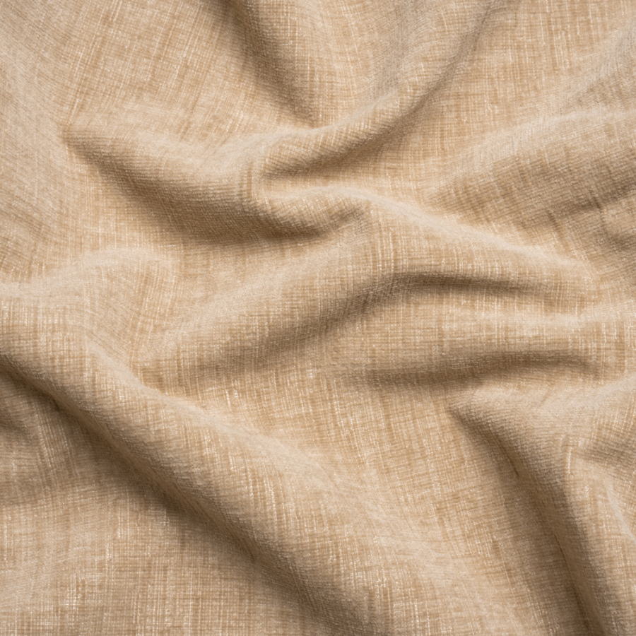Otta Beige Polyester Chenille Woven | Mood Fabrics