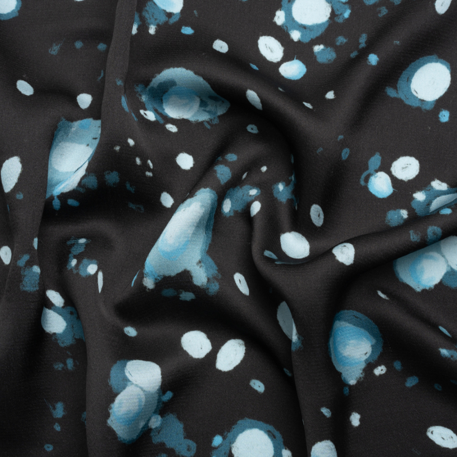 Mood Exclusive Blue Murph's Hope Striped Viscose Dobby | Mood Fabrics