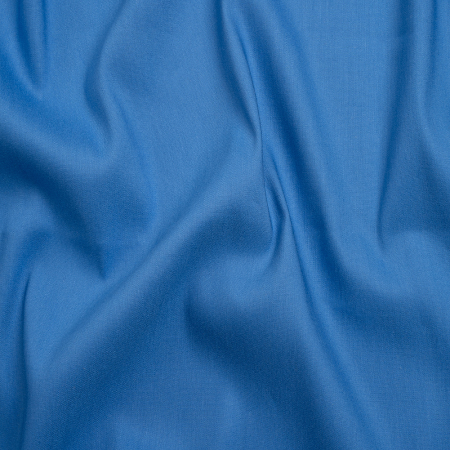 Asturias Azure Blue Stretch Linen Woven | Mood Fabrics