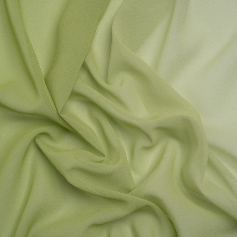 Sammi Lime Ombre Polyester Chiffon | Mood Fabrics