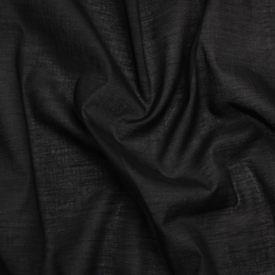 Famous Australian Designer Black Cotton Voile | Mood Fabrics
