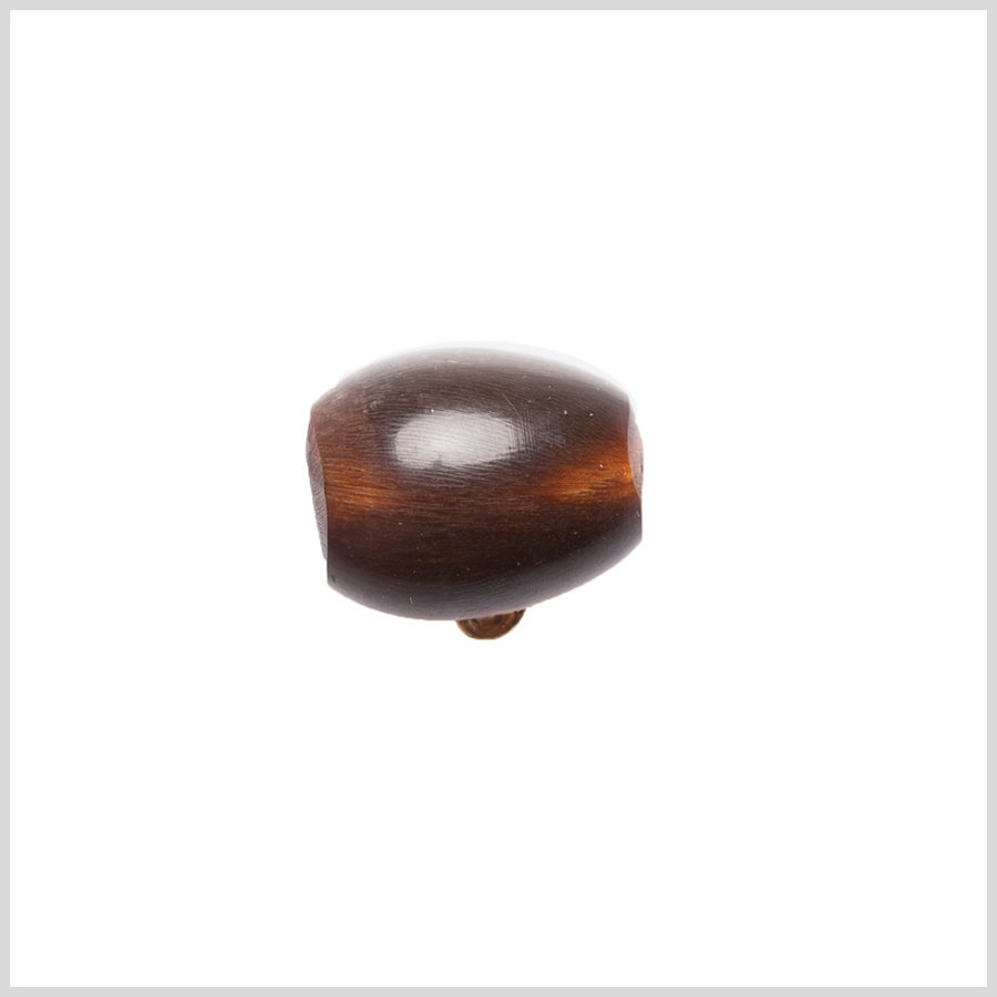 Brown Horn Shank Back Button - 24L/15mm | Mood Fabrics