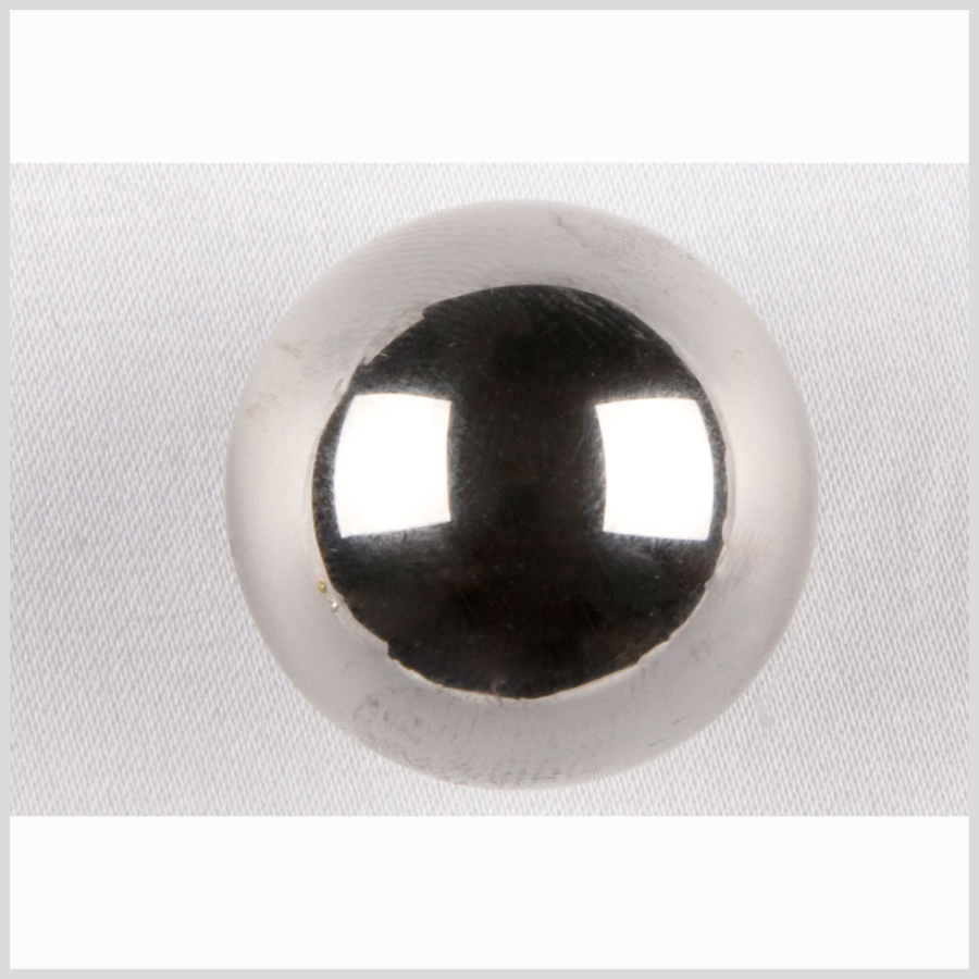 Silver Metal Coat Button - 44L/28mm | Mood Fabrics