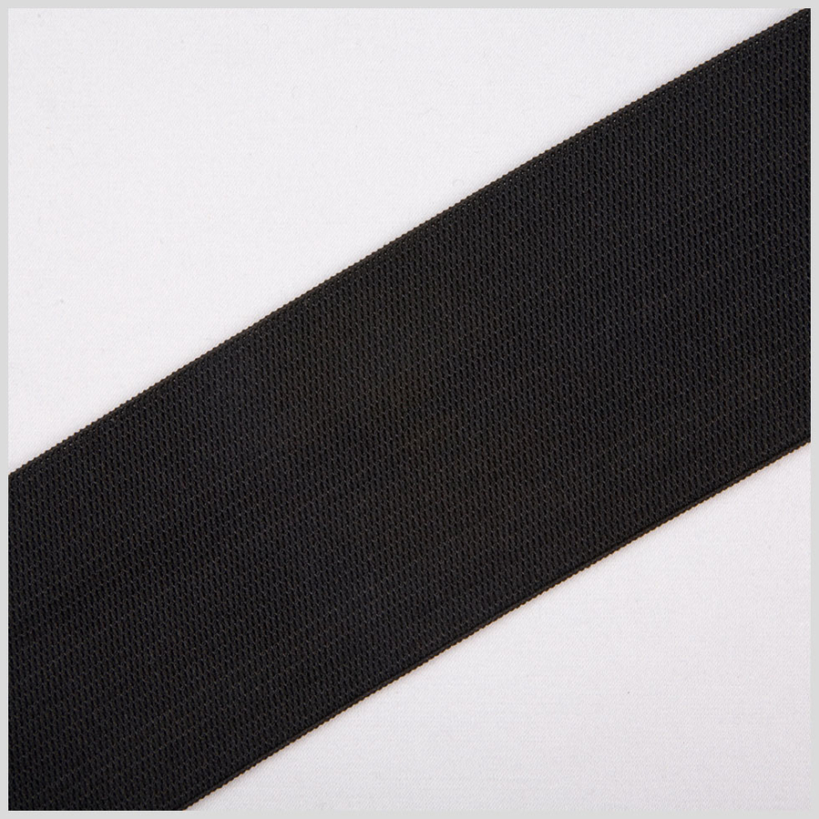 .75 Black Elastic | Mood Fabrics