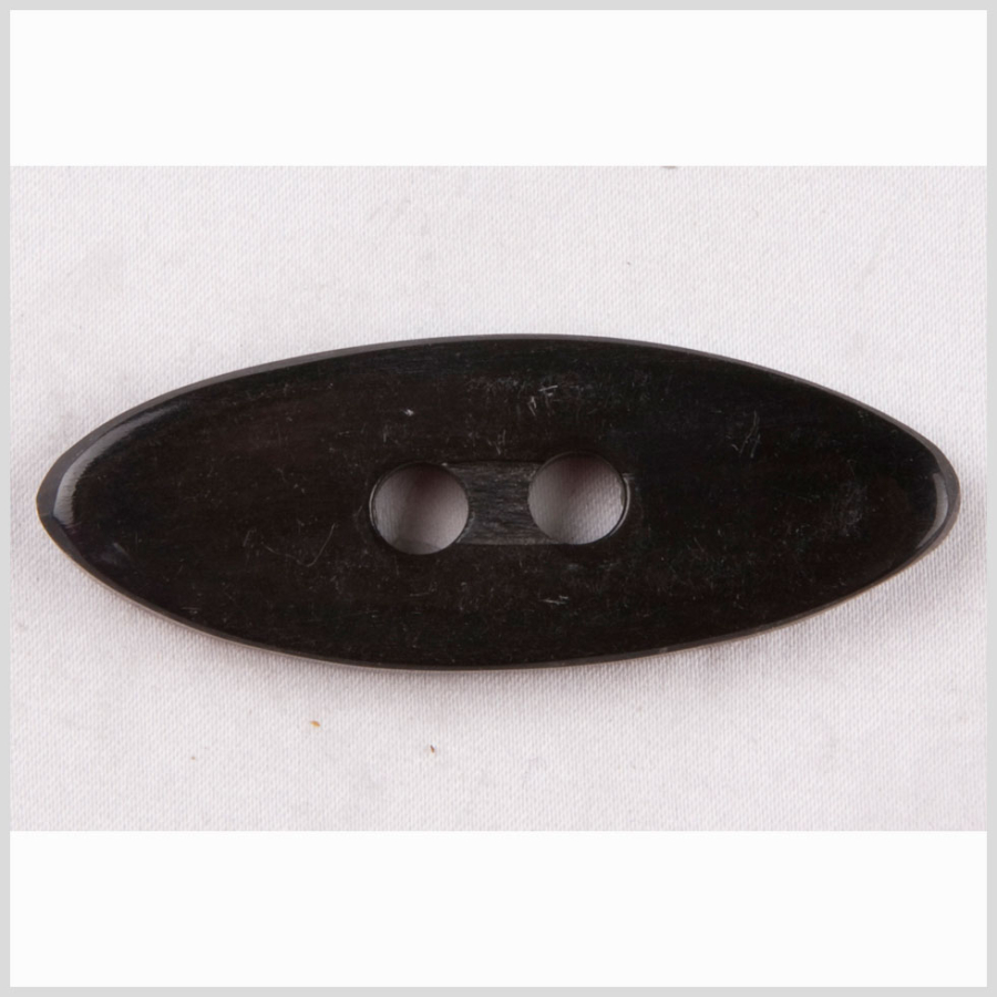 Black Horn Toggle - 86L/56mm | Mood Fabrics