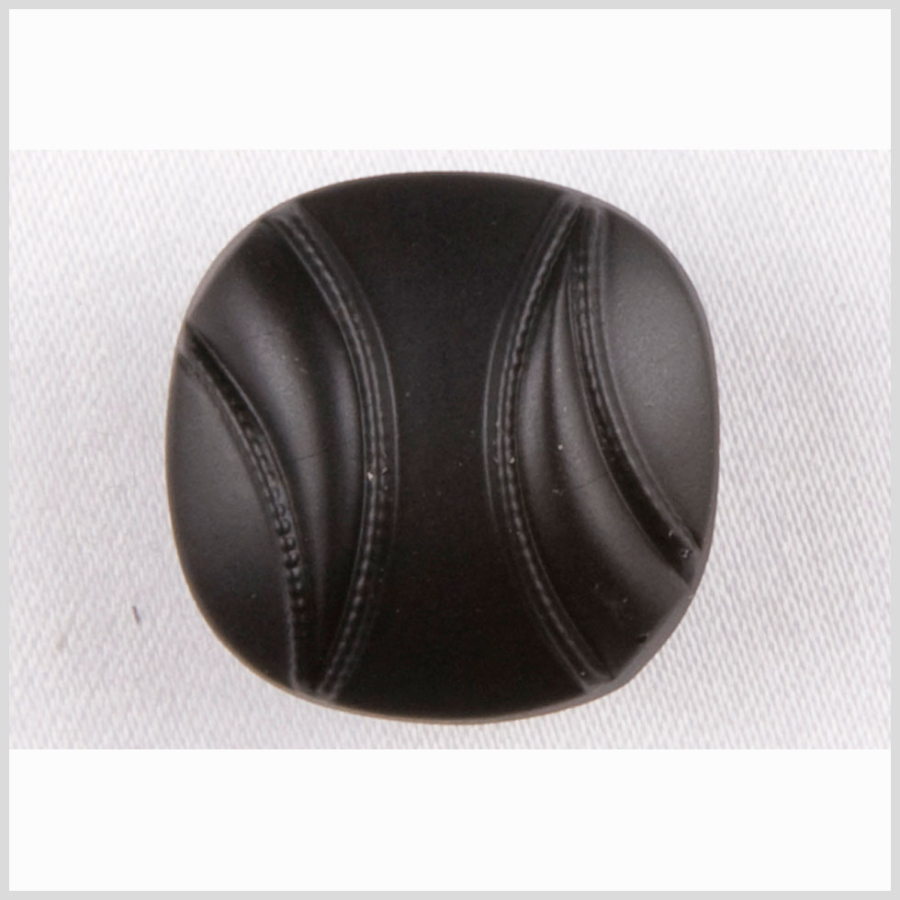 Black Matte Glass Button - 22L/14mm | Mood Fabrics
