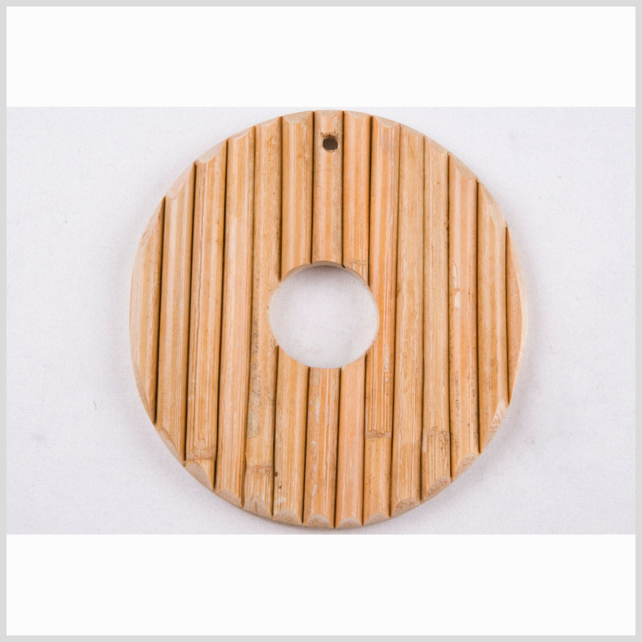 79mm x 80mm Natural Wood Pendant | Mood Fabrics