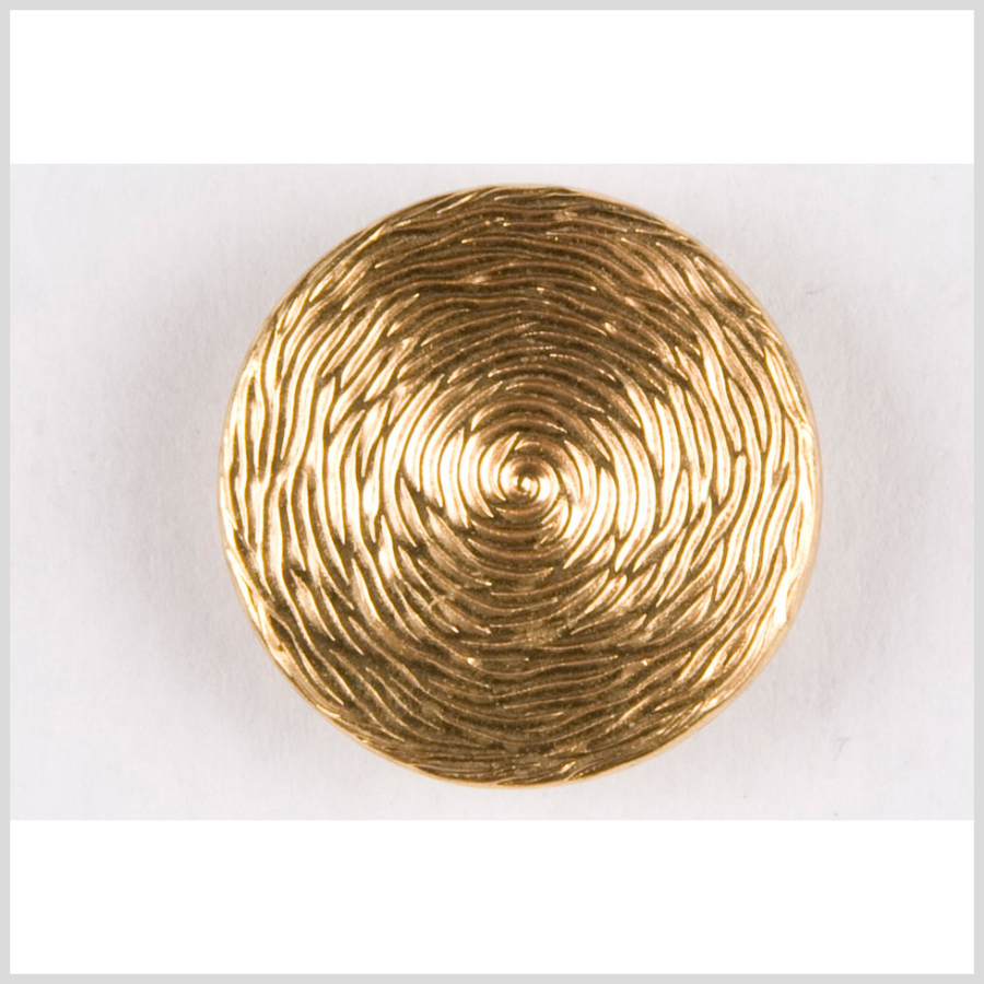Matte Gold Metal Button - 36L/23mm | Mood Fabrics