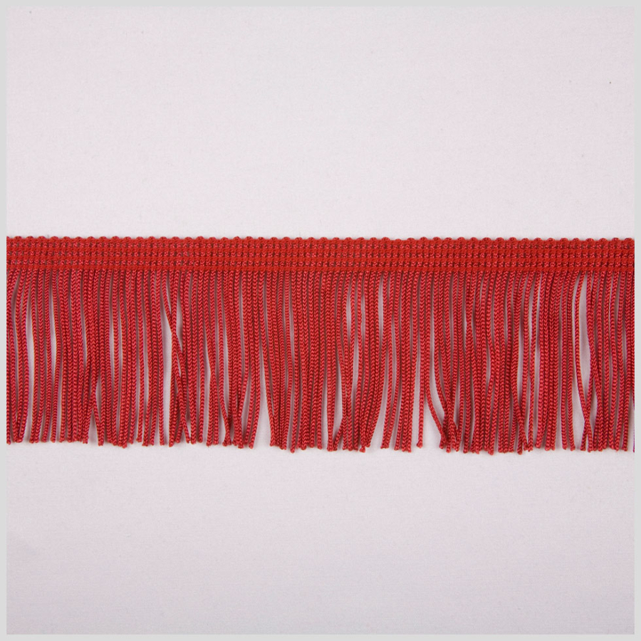 2 Red Chainette Fringe | Mood Fabrics