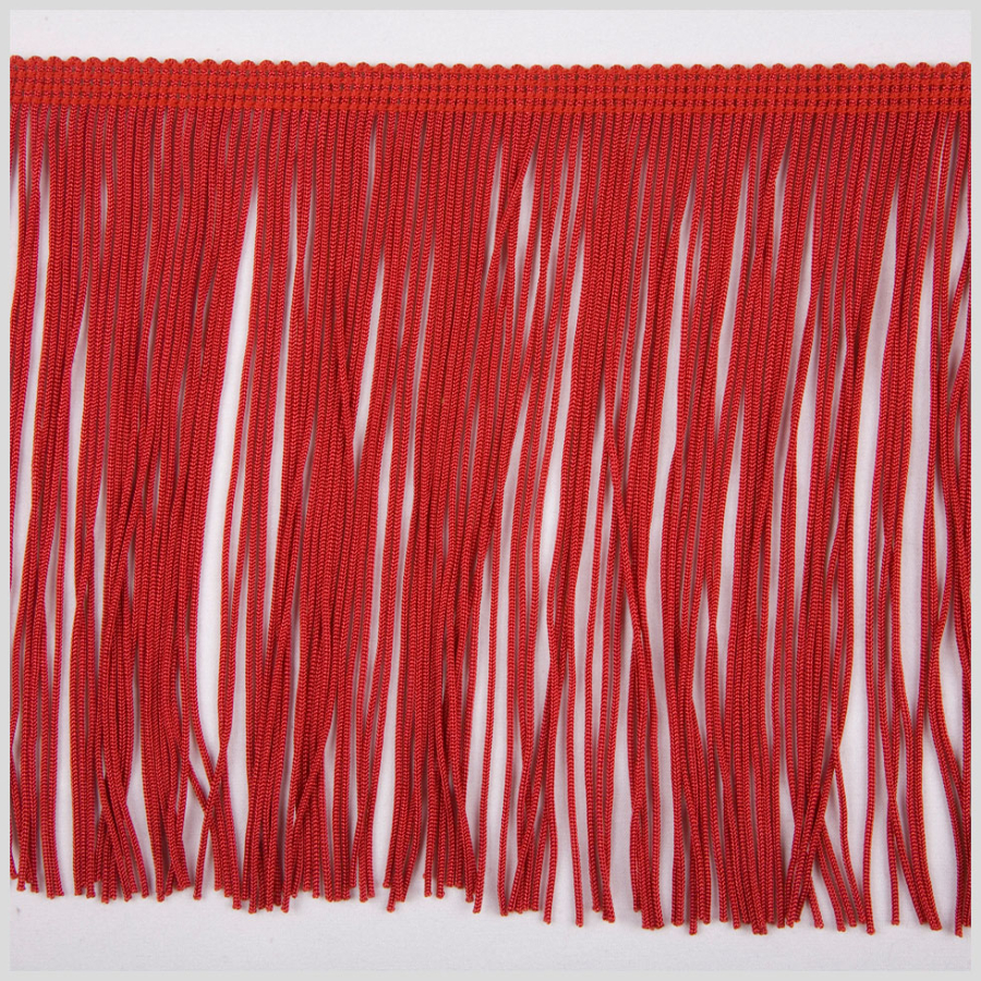6 Red Chainette Fringe | Mood Fabrics