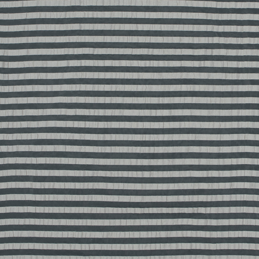 British Linen Striped Organza Drapery Sheers | Mood Fabrics