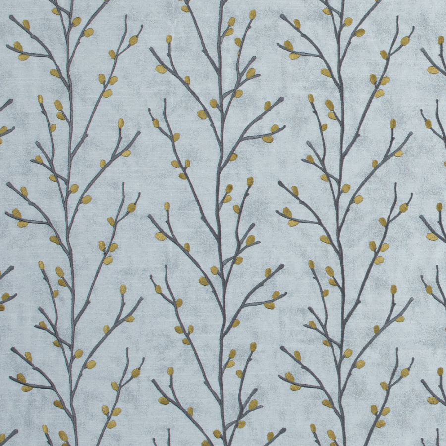 British Dijon Branch Embroidered Polyester Woven | Mood Fabrics