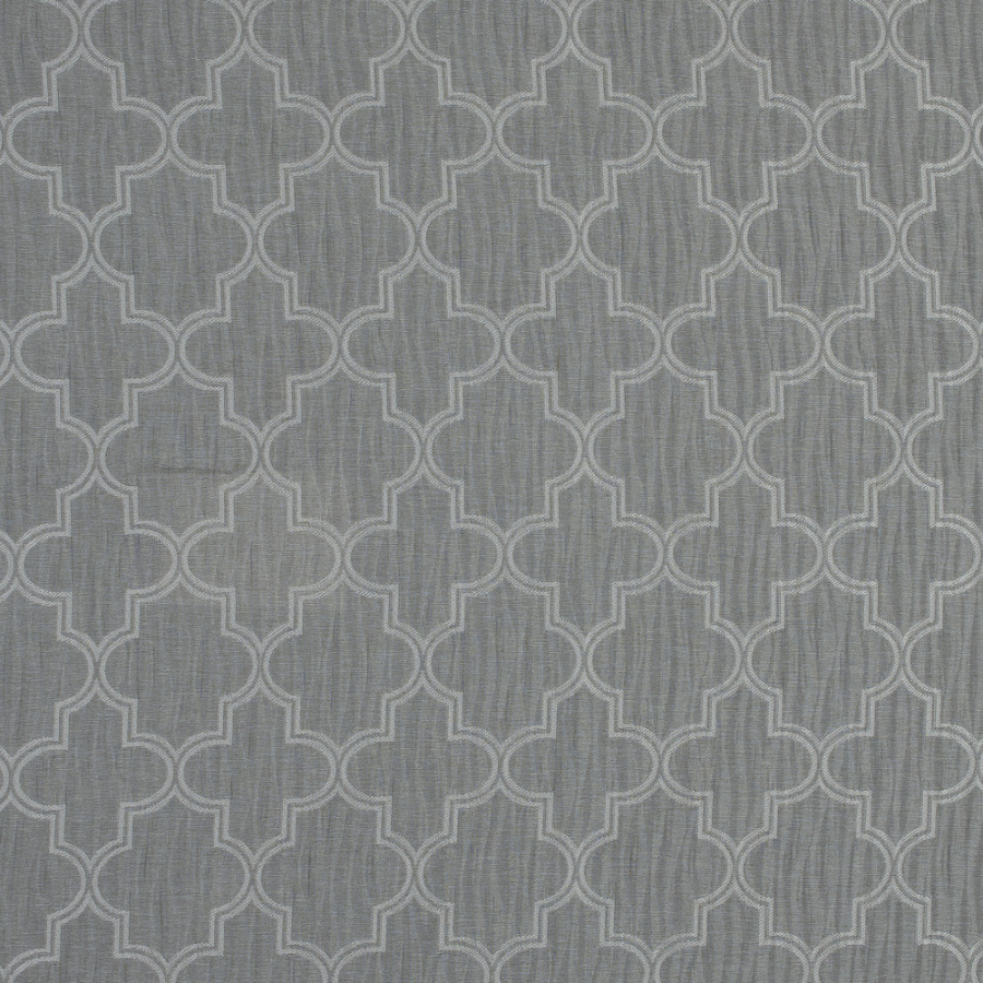 British Imported Dove Moroccan Polyester Jacquard | Mood Fabrics