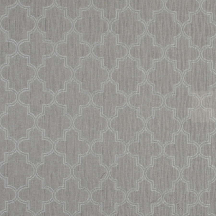 British Imported Linen Moroccan Polyester Jacquard | Mood Fabrics