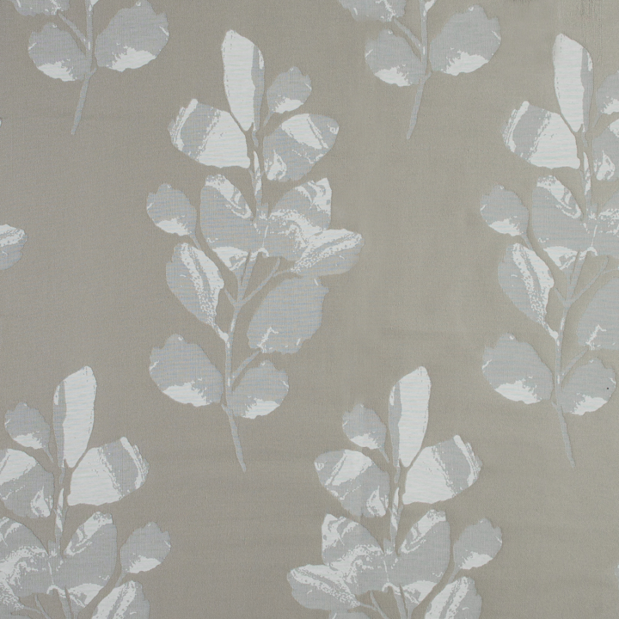 British Imported Stone Floral Twill Jacquard | Mood Fabrics