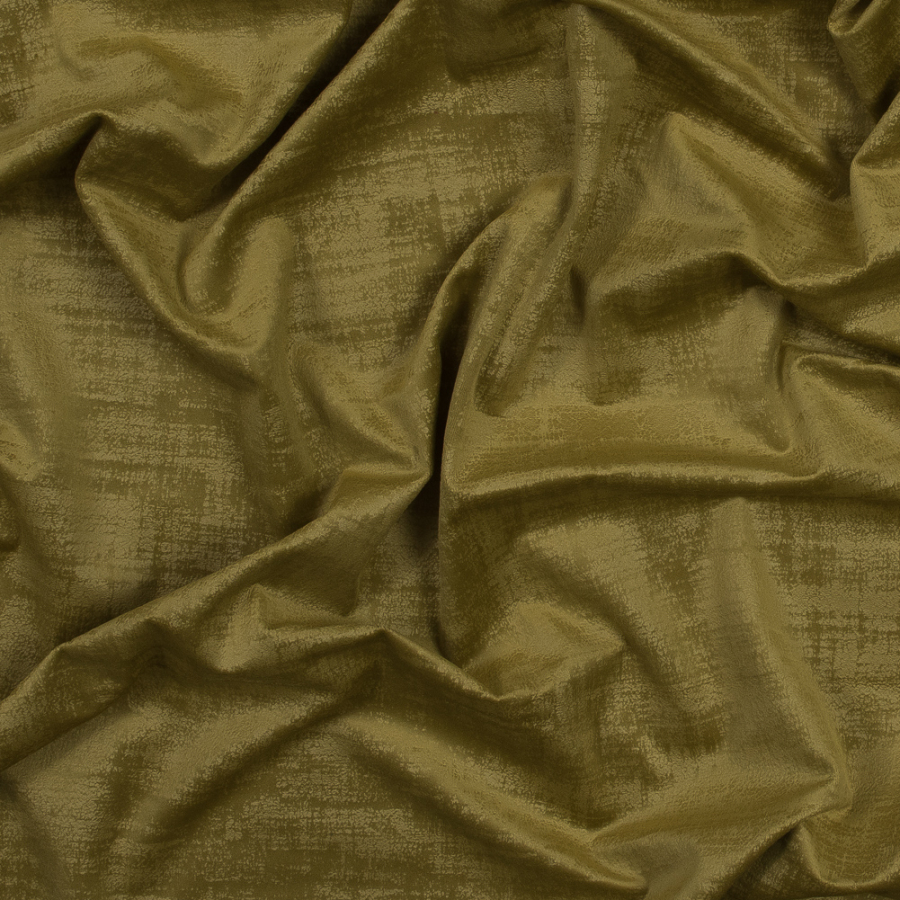 British Imported Moss Embossed Textured Velvet | Mood Fabrics
