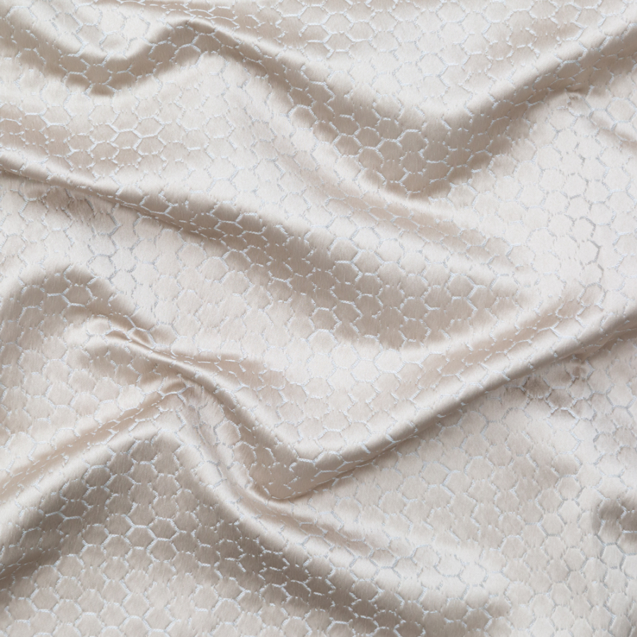 British Imported Linen Geometric Jacquard | Mood Fabrics
