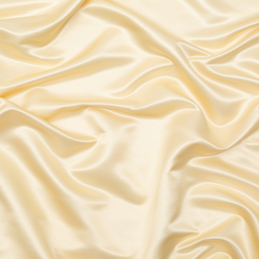 British Imported Vanilla Satin-Faced Shantung | Mood Fabrics
