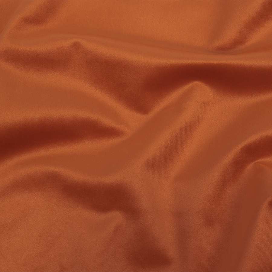 British Import Rust Polyester Drapery Velvet | Mood Fabrics