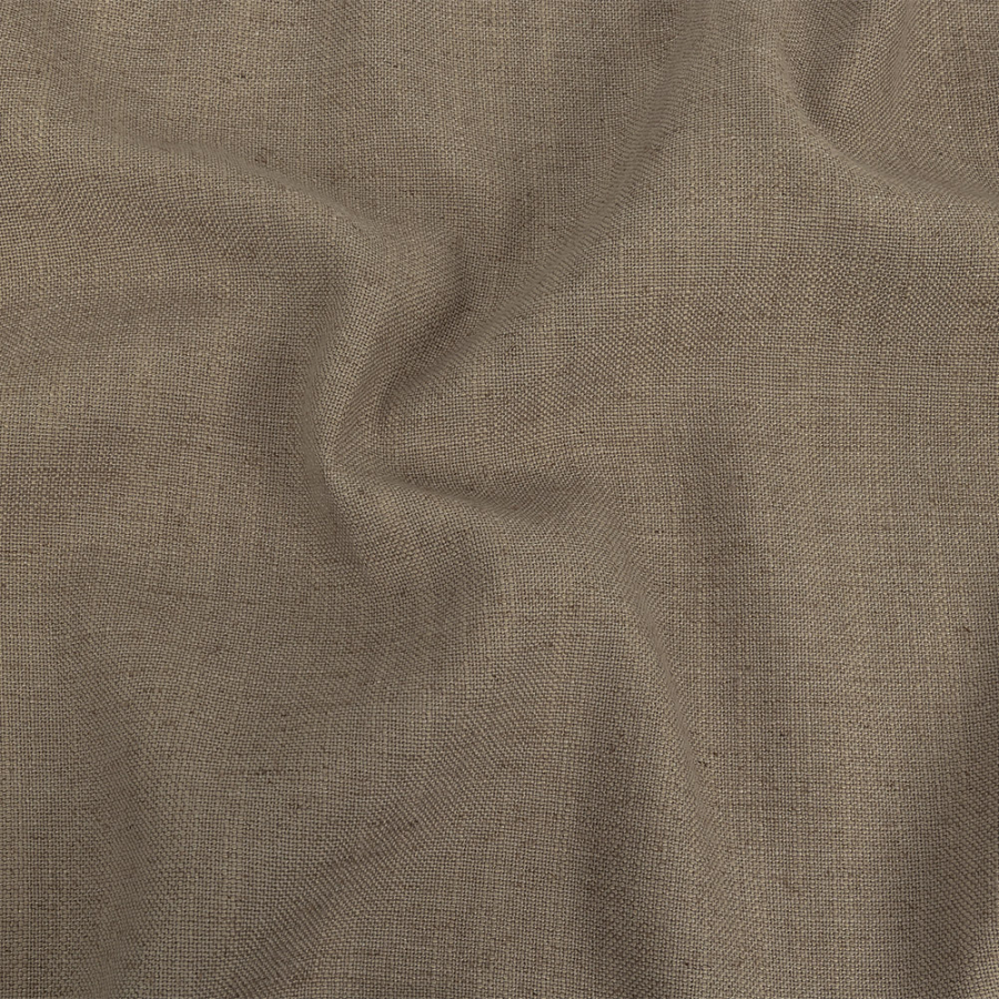 British Imported Wheat Polyester, Viscose and Linen Woven | Mood Fabrics