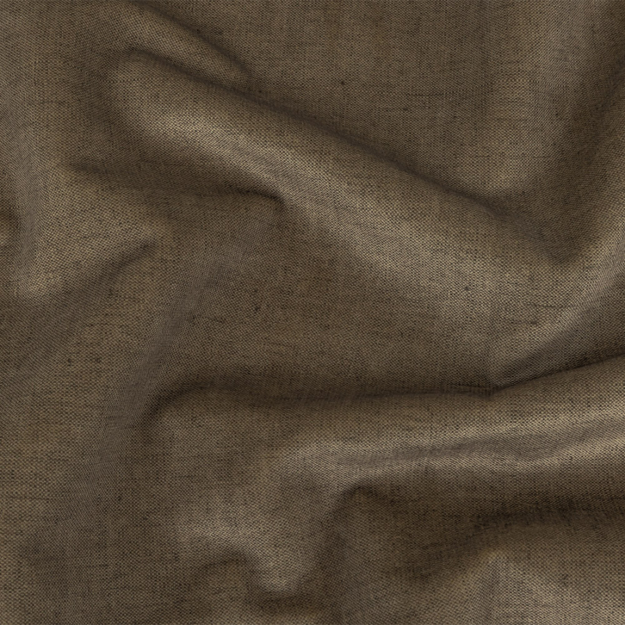British Imported Fawn Polyester Microvelvet | Mood Fabrics