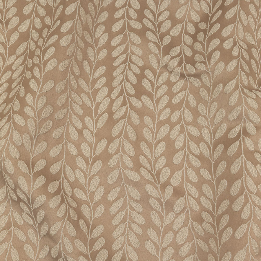 British Imported Linen Cascading Vines Polyester Jacquard | Mood Fabrics
