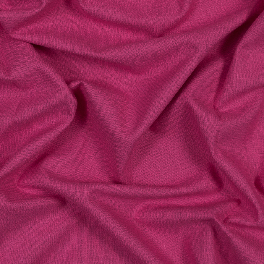 British Magenta Soft Cotton and Polyester Canvas | Mood Fabrics