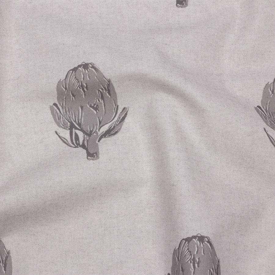 British Imported Pebble Artichokes Printed Cotton Canvas | Mood Fabrics
