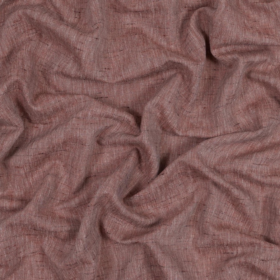 British Rust Slubbed Woven | Mood Fabrics