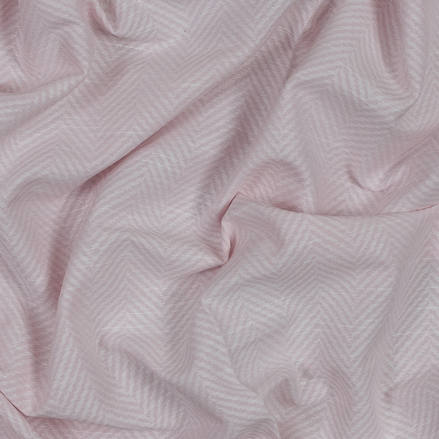 British Candyfloss Herringbone Cotton Woven | Mood Fabrics