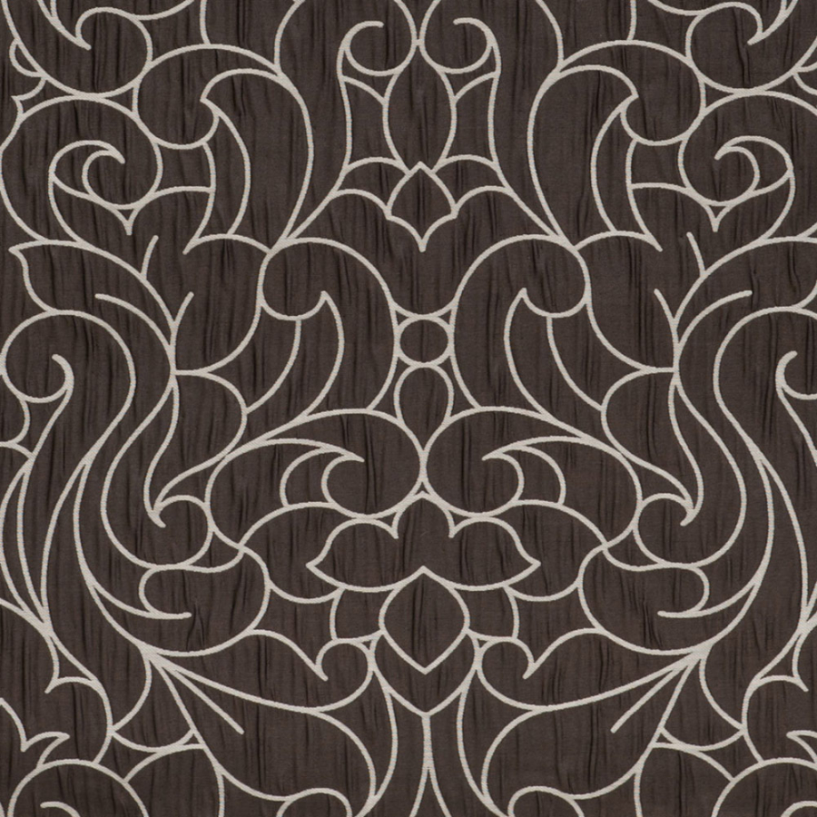 British Bark Floral Two-Sided Polyester Jacquard | Mood Fabrics
