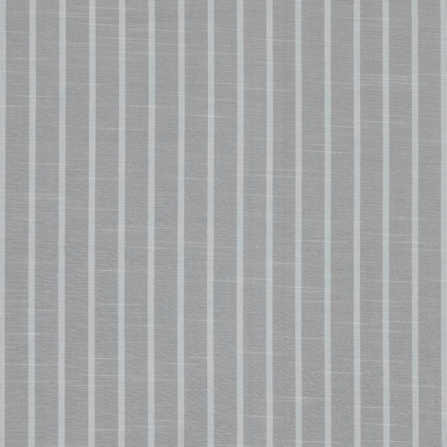 British Dove Pencil Striped Cotton Woven | Mood Fabrics