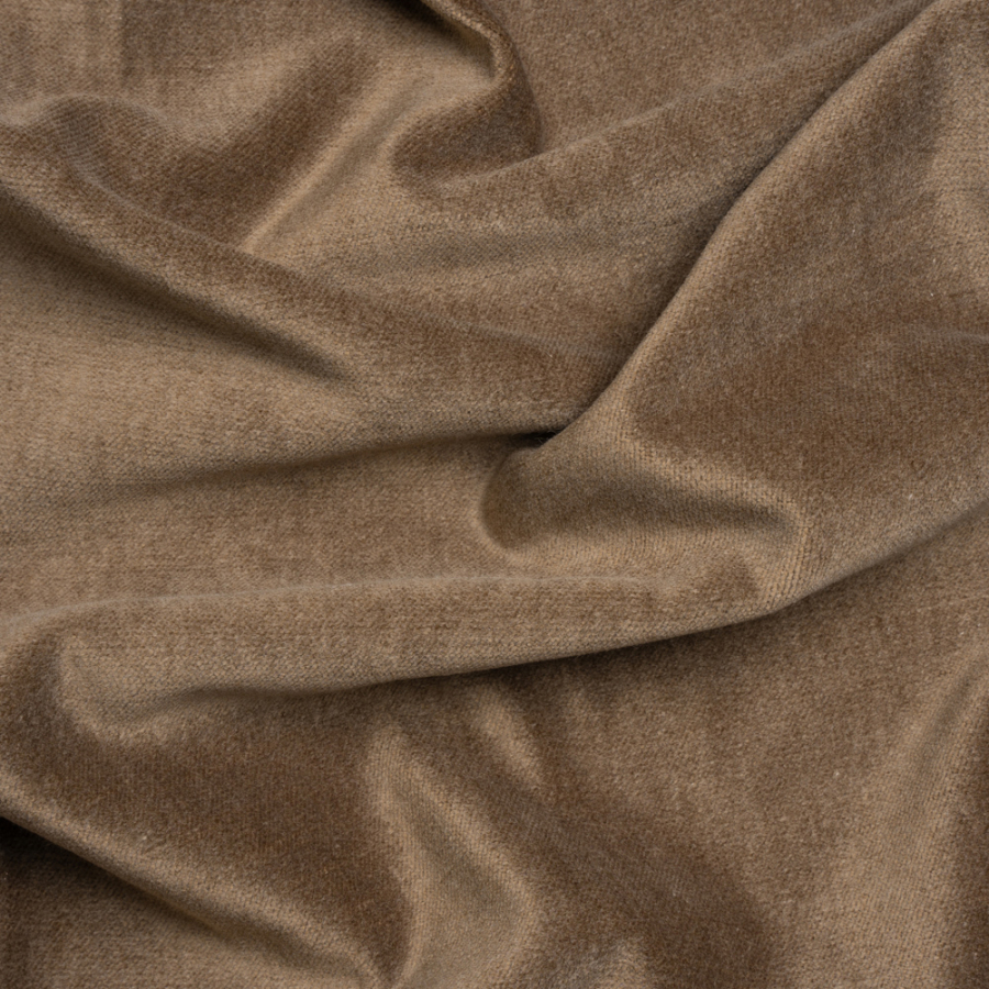 Corry Otter Polyester and Cotton Upholstery Velvet | Mood Fabrics