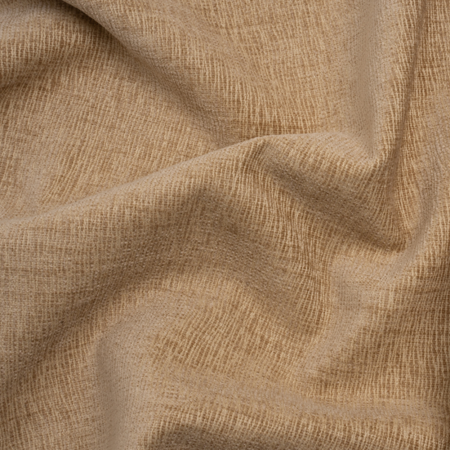 Lovell Beige Latex-Backed Chenille Upholstery Woven | Mood Fabrics