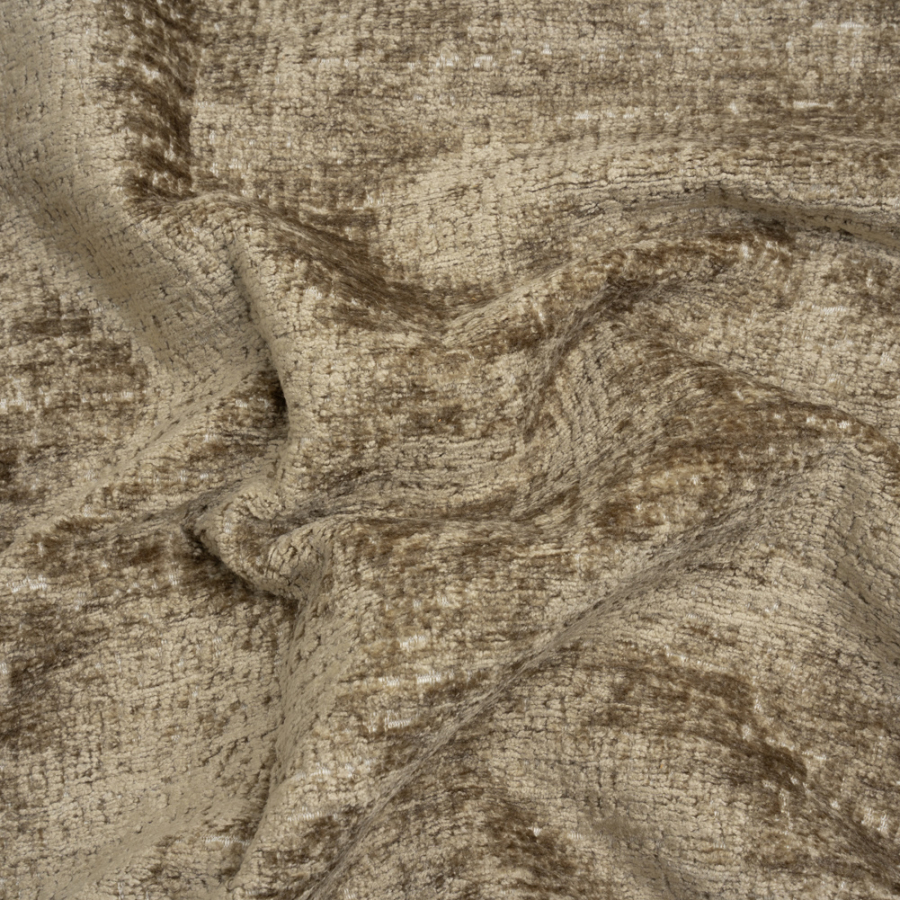 Odie Quartz Textured Upholstery Chenille | Mood Fabrics