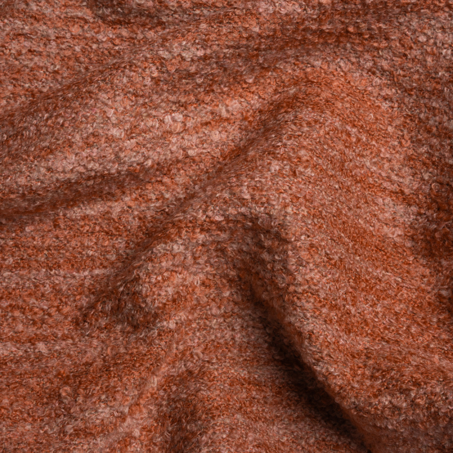 Avenir Redwood Striated Plush Upholstery Boucle | Mood Fabrics